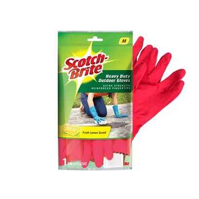 Scotch Brite Heavy Duty Rubber Gloves 1 pair